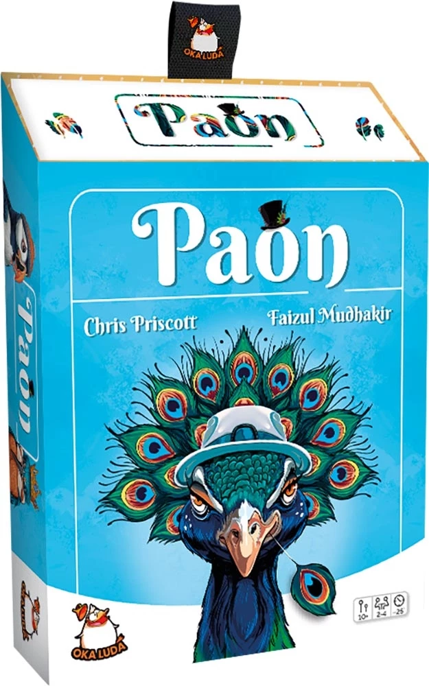 ffnfc0aw1567.webp Boîte jeu Paon avec paon coloré illustrations Chris Priscott