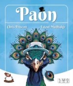 Jeu de société Paon avec illustration d'un paon coloré