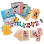 Jeu de société Vroom avec voitures colorées et cartes