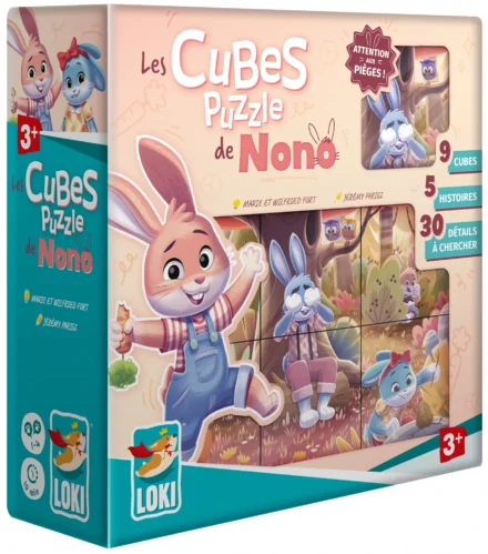 Les Cubes Puzzle de Nono jeu enfant LOKI 9 cubes