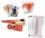 Jeu de cartes Panthère avec cartes numérotées et feuille de score