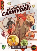 Affiche jeu de société Le Coupable est Carnivore personnages animaux