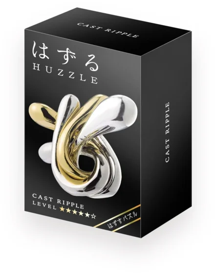Puzzle métallique Cast Ripple doré et argenté niveau 5