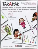 Boîte jeu de cartes TakAttAk enfants personnages colorés