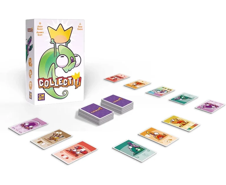 Jeu de cartes Collectij avec boîte et cartes colorées