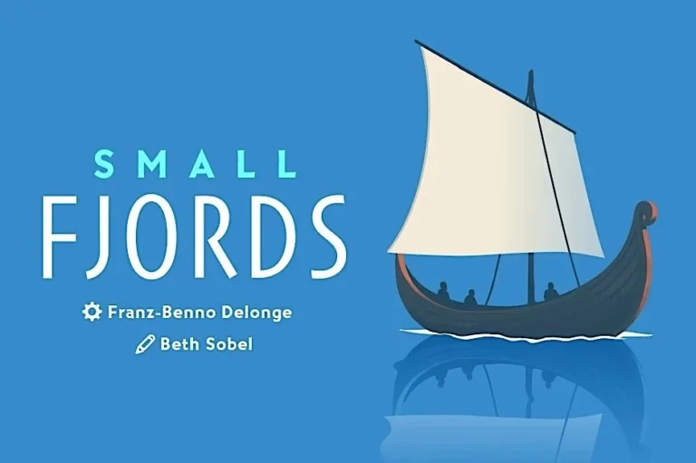 Couverture livre Small Fjords avec bateau viking