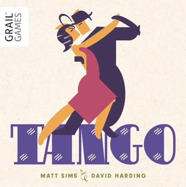 Affiche stylisée Grail Games Tango danseurs colorés