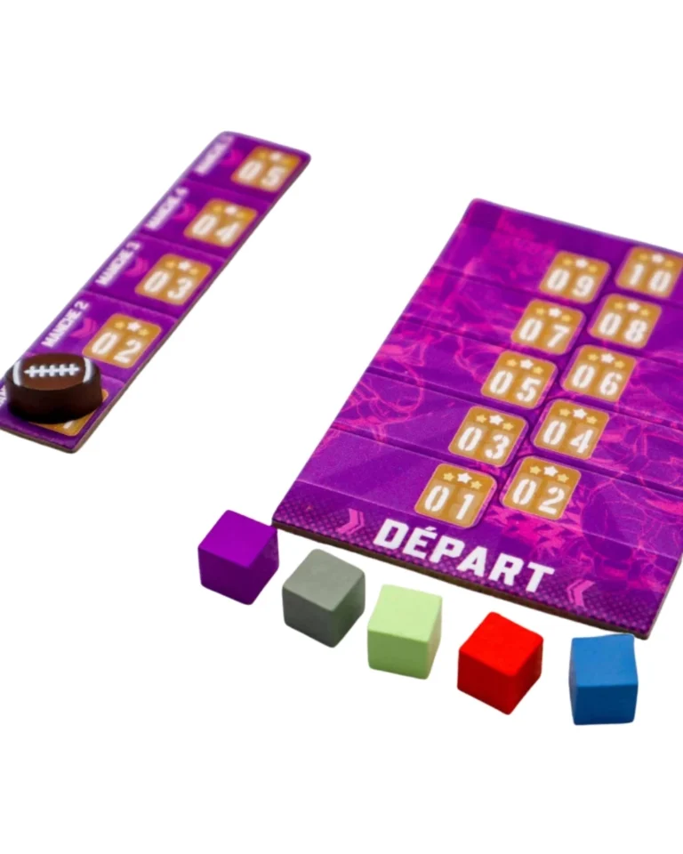 Jeu de plateau aéroport avec affichage numérique violet