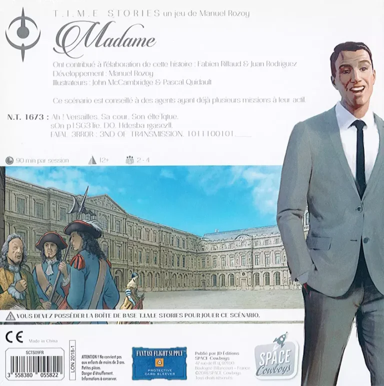 Couverture jeu TIME STORIES Madame Versailles