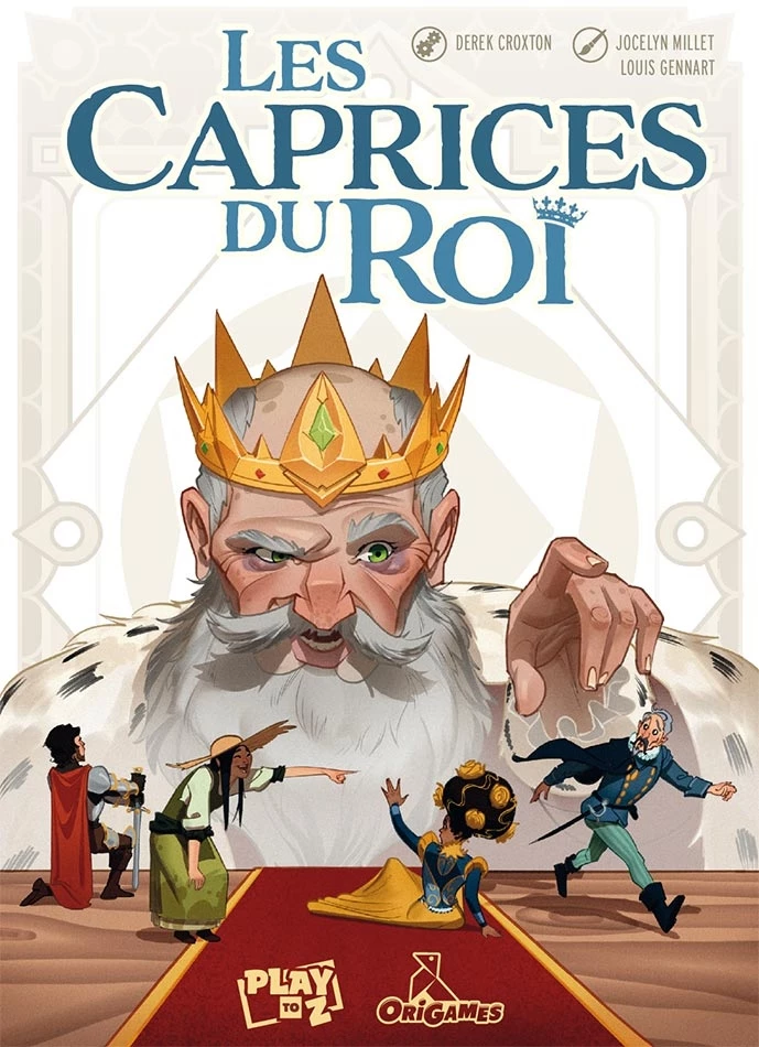 Affiche Les Caprices du Roi avec roi barbu et personnages