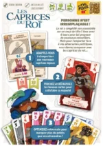 Instructions de jeu Les Caprices du Roi avec cartes colorées