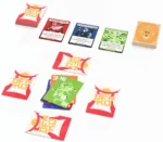 Jeu de société Dero Deki avec cartes colorées et boîte