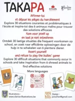 Couverture du livre TAKAPA sur le harcèlement scolaire