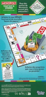 Monopoly Tout est à Vendre extension jeu de société Hasbro