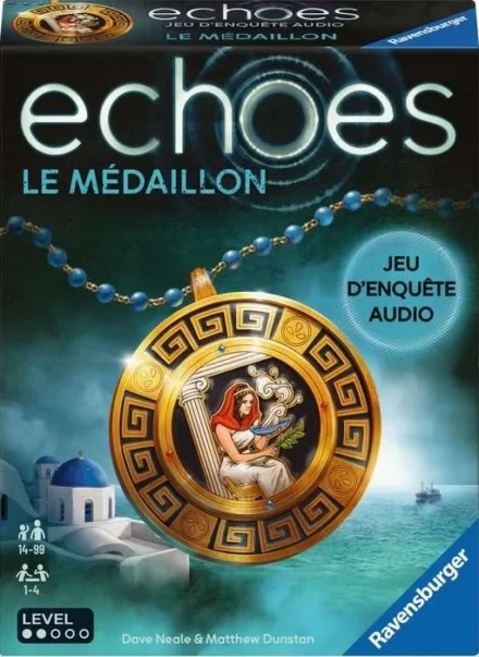 Boîte jeu Echoes Le Médaillon avec pendentif doré