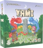 Boîte jeu de société Yiki avec créatures fantastiques colorées