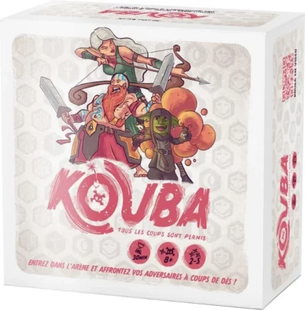 Boîte de jeu Kouba avec personnages fantastiques armés