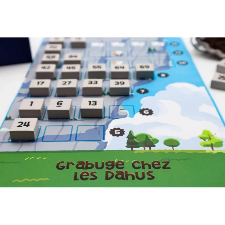 Jeu de société Grabugé chez les Dahus avec pions numérotés