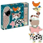 Puzzle empilable animaux ferme Djeco six puzzles
