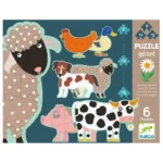 Puzzle géant enfant avec animaux colorés Djeco