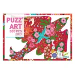Puzzle Puzz'Art 500 pièces oiseau coloré fleurs