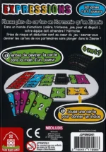 Boîte jeu Expressions, jeu de cartes colorées pour 2-6 joueurs