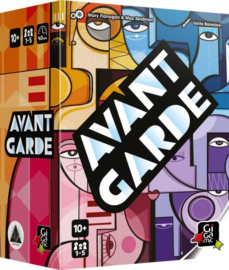 ffnfc0aw1940.webp Boîte de jeu de société Avant-Garde avec art abstrait coloré