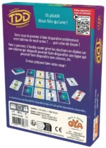 Boîte jeu de société TDD disparaître avec cartes numérotées