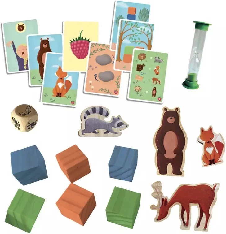 Jeu éducatif pour enfants avec cartes animaux et formes
