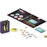 Contenu du jeu de société Chapitre 7 avec plateau, jetons et boîte