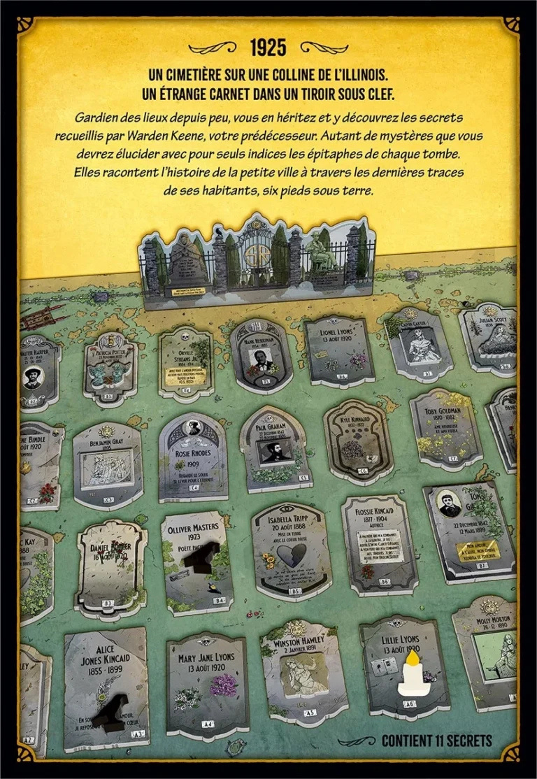 Cimetière mystérieux Illinois 1925 avec épitaphes énigmatiques