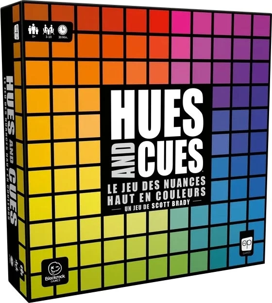 hues and cues Boîte du jeu Hues and Cues colorée