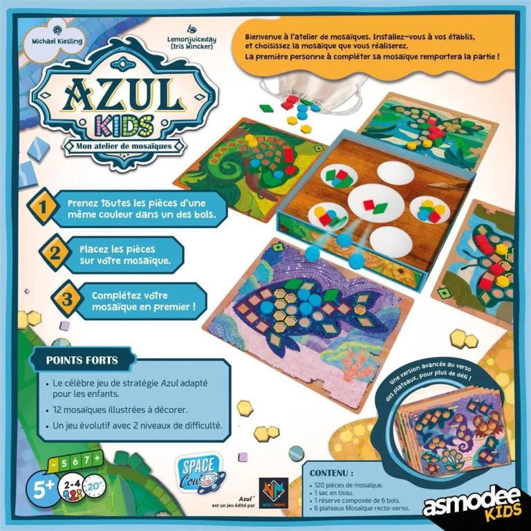 Boîte du jeu de mosaïques Azul Kids