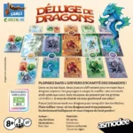 Jeu de cartes Déluge de Dragons avec illustration de dragon bleu