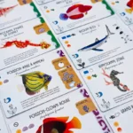 Cartes illustrees animaux marins