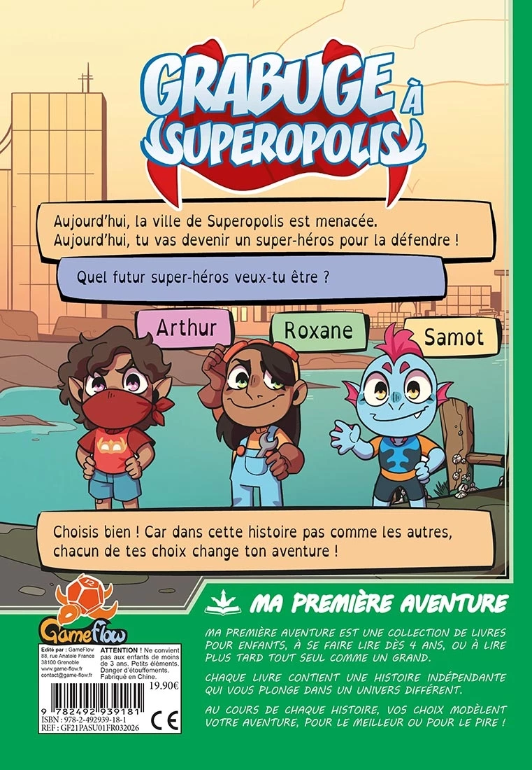 Couverture livre "Grabuge à Superopolis
