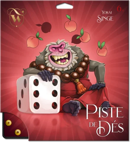 Démon Yokai Singe avec dés et pêches