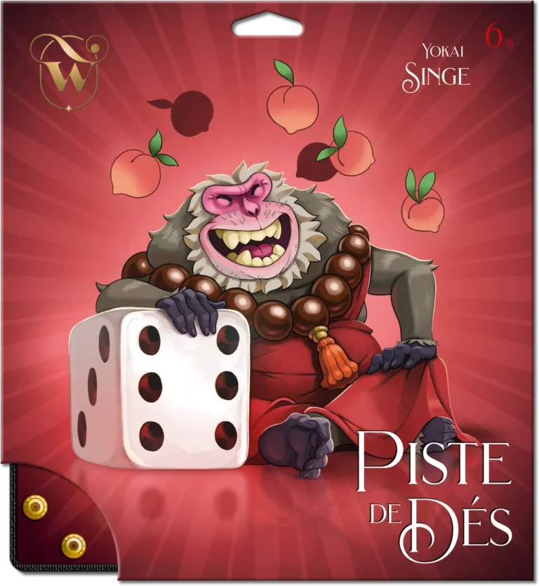 Démon Yokai Singe avec dés et pêches