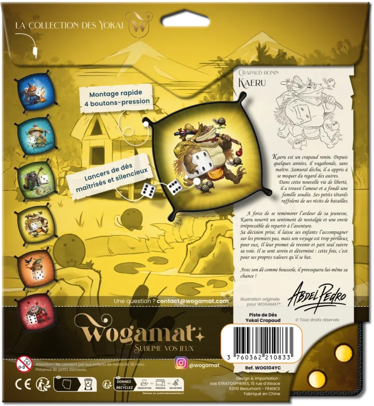 Jeu Yokai dice Wogamat Kaeru