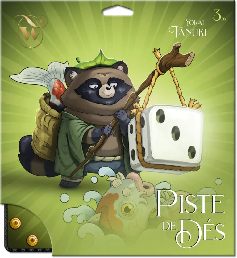 Yokai Tanuki avec dé dans Piste de Dés