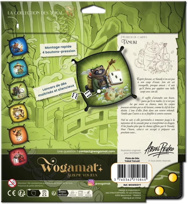 Jeu de dés Yokai Tanuki Wogamatt