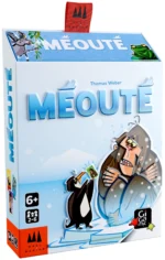 Boîte de jeu Méoute avec un pingouin et un homme en costume de requin