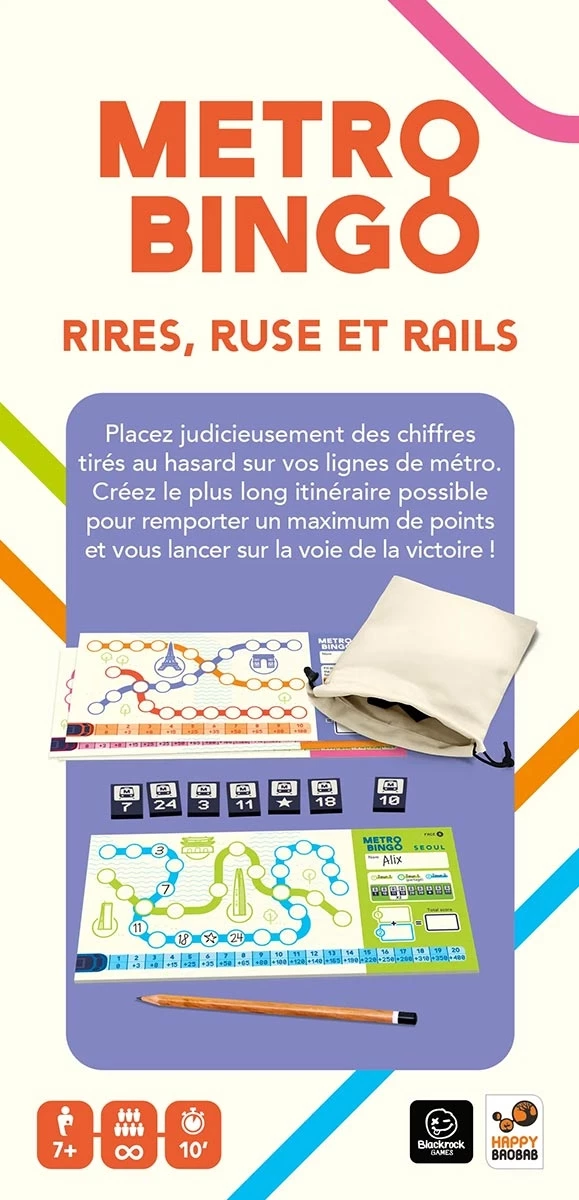 Boîte du jeu de société Metro Bingo
