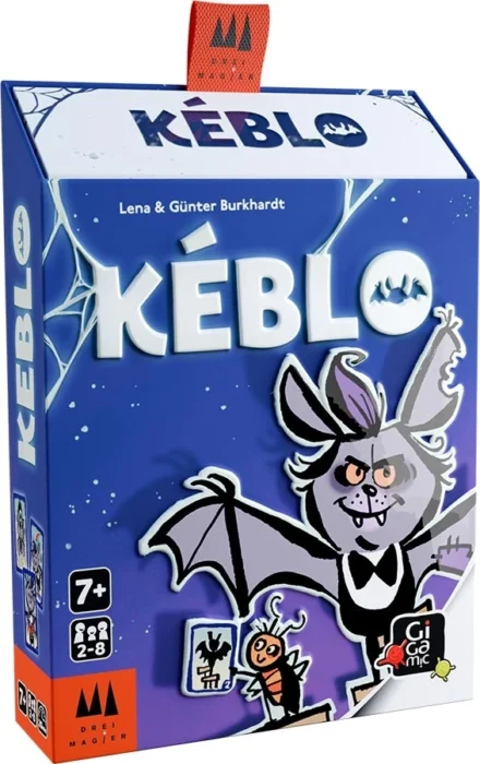 Boîte jeu Keblo avec chauves-souris et personnages fantastiques