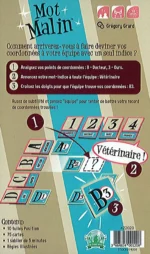Mot Malin jeu de société Gregory Grard instructions