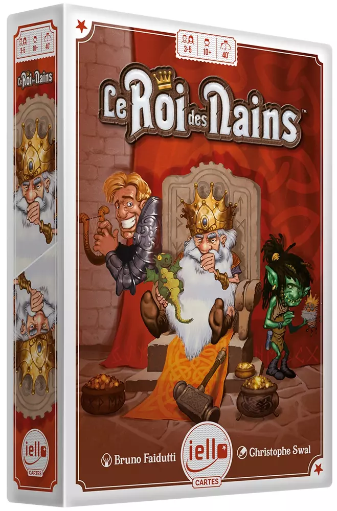 le roi des nains Boîte du jeu de société Le Roi des Nains avec personnages royaux