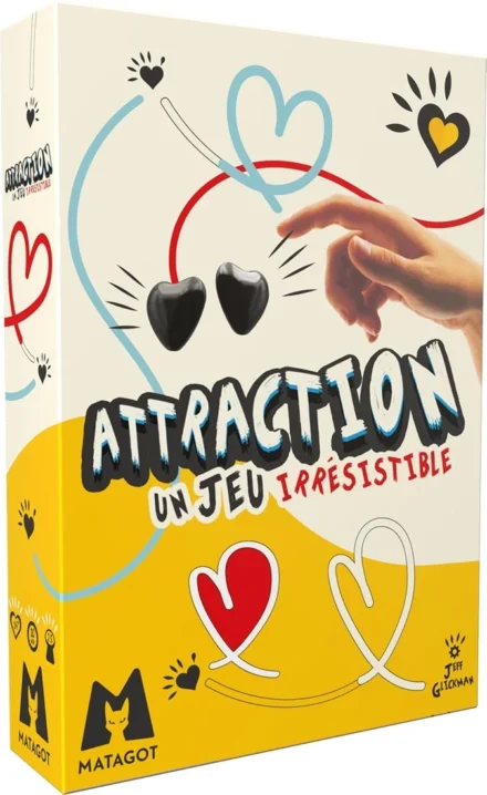 Boîte jeu Attraction Un Jeu Irrésistible cœurs noirs