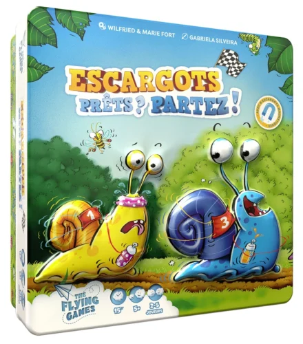 Boîte jeu Escargots Prêts Partez enfants coloré