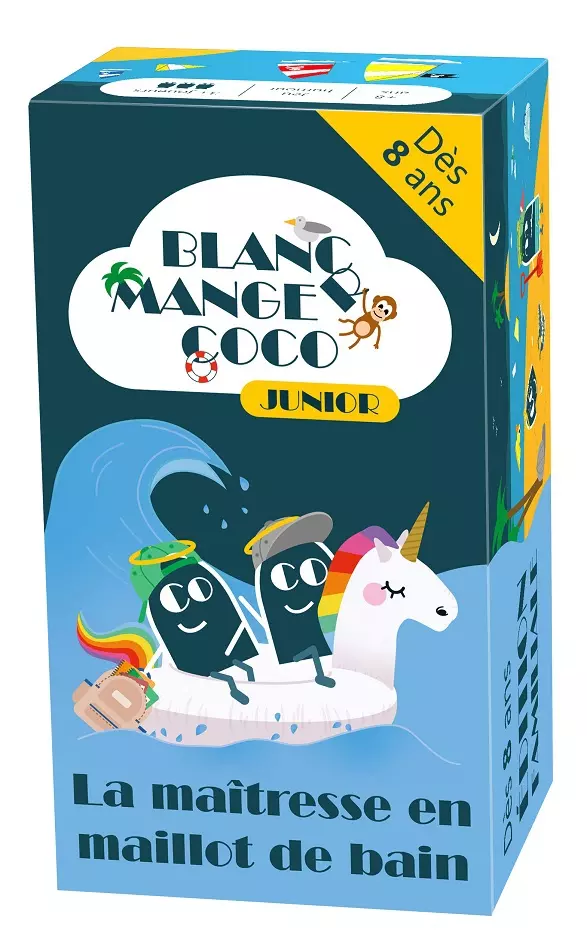 blanc manger coco la maitresse en maillot de bain 1 Jeu de société Blanc Manger Coco Junior pour enfants