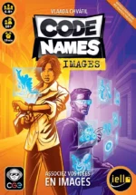Jeu Code Names Images, couverture avec personnages et symboles holographiques